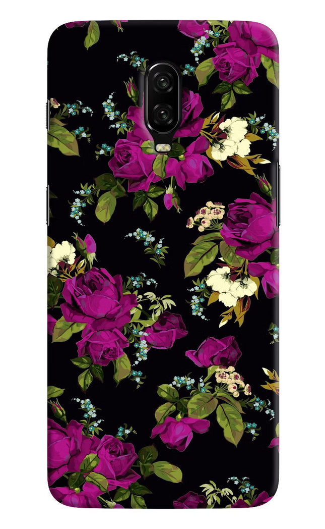 Flowers Oneplus 6T Hard Case Back Cover by Casekaro
