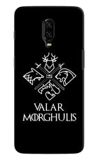Valar Morghulis | Game Of Thrones Oneplus 6T Hard Case Back Cover by Casekaro