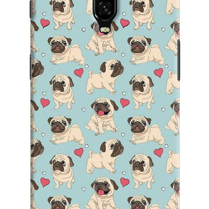 Pug Dog Oneplus 6T Hard Case Back Cover by Casekaro