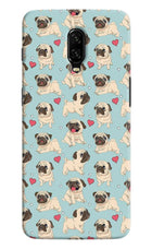 Pug Dog Oneplus 6T Hard Case Back Cover by Casekaro