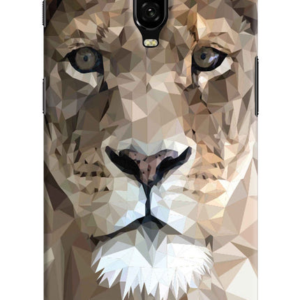 Lion Art Oneplus 6T Hard Case Back Cover by Casekaro