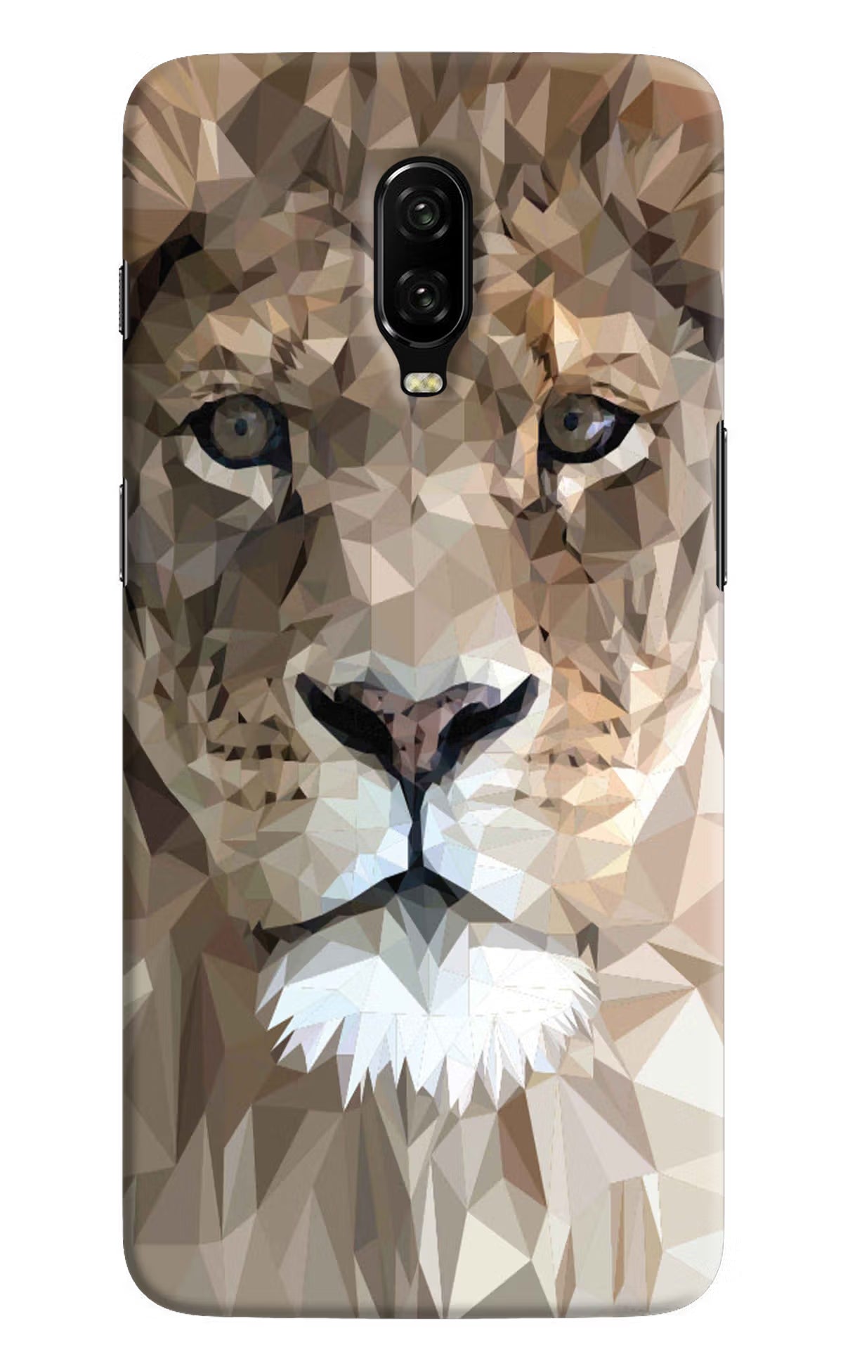 Lion Art Oneplus 6T Hard Case Back Cover by Casekaro