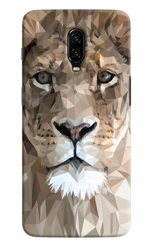Lion Art Oneplus 6T Hard Case Back Cover by Casekaro