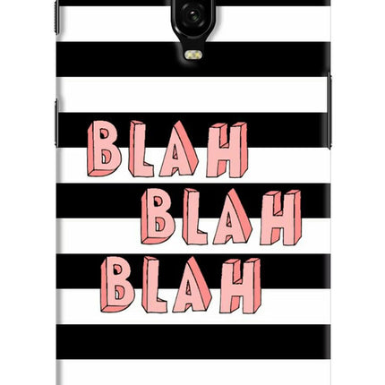 Blah Blah Blah Oneplus 6T Hard Case Back Cover by Casekaro
