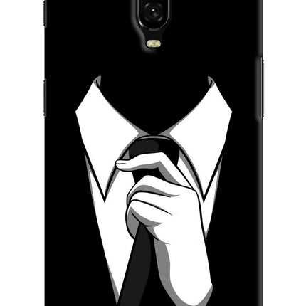 Black Tie Oneplus 6T Hard Case Back Cover by Casekaro