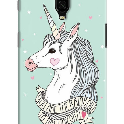 Unicorn Wallpaper Oneplus 6T Hard Case Back Cover by Casekaro
