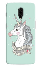 Unicorn Wallpaper Oneplus 6T Hard Case Back Cover by Casekaro