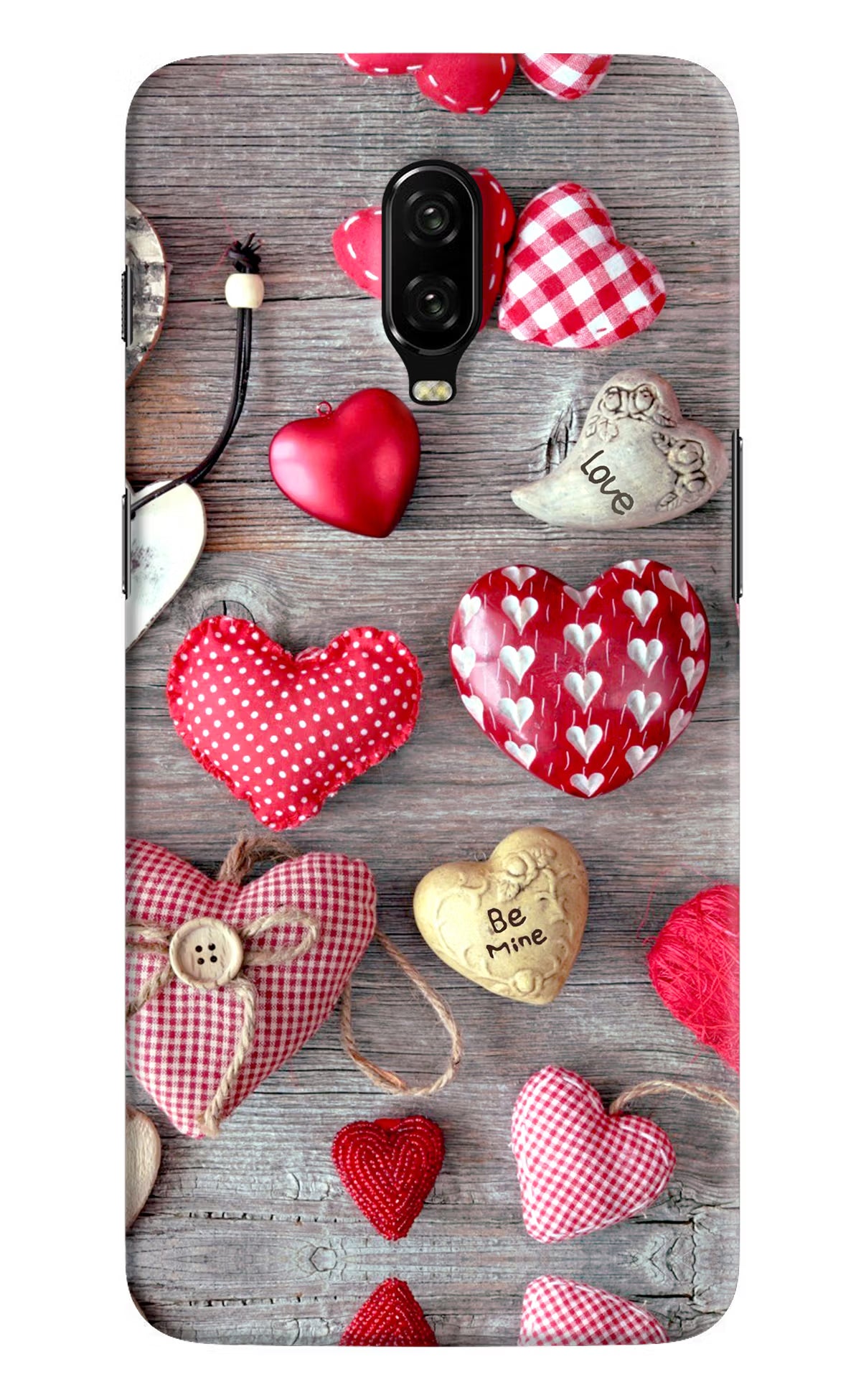 Love Wallpaper Oneplus 6T Hard Case Back Cover by Casekaro
