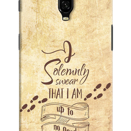 I Solemnly swear that i up to no good Oneplus 6T Hard Case Back Cover by Casekaro