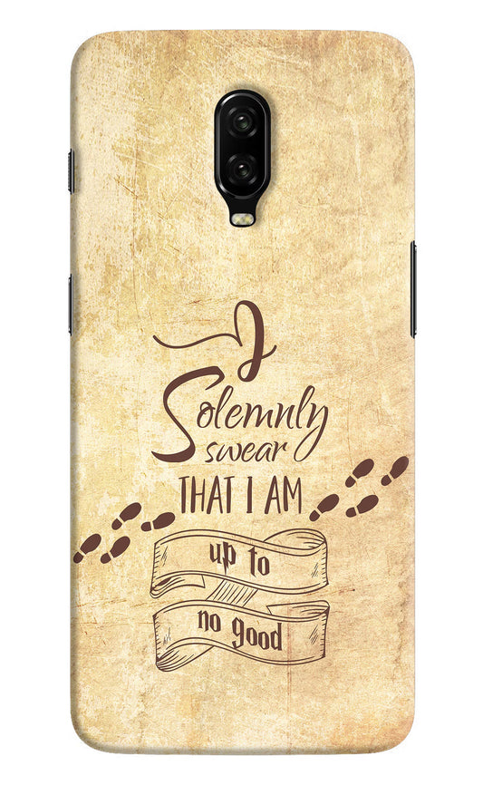 I Solemnly swear that i up to no good Oneplus 6T Hard Case Back Cover by Casekaro