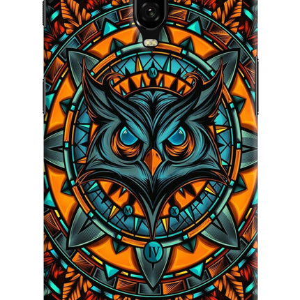 Angry Owl Art Oneplus 6T Hard Case Back Cover by Casekaro