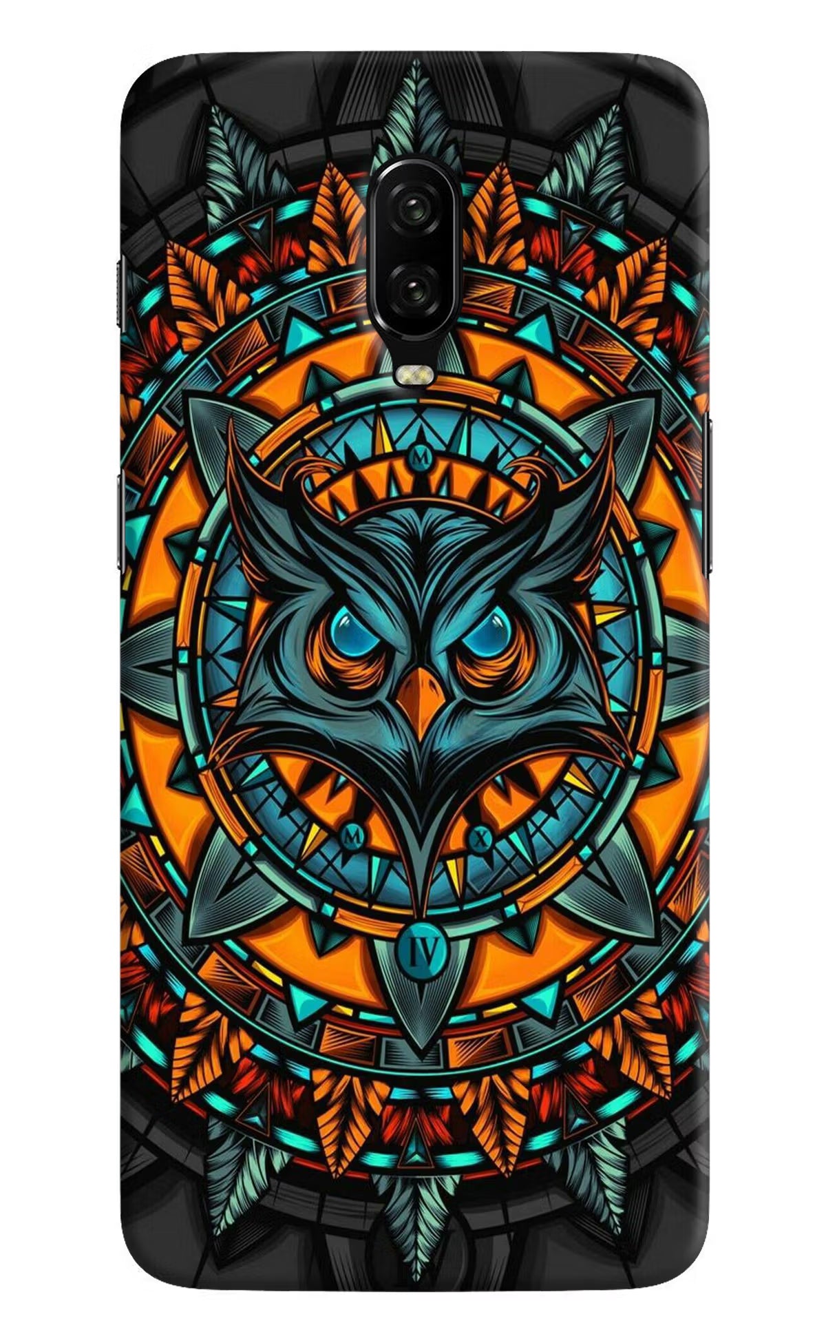 Angry Owl Art Oneplus 6T Hard Case Back Cover by Casekaro