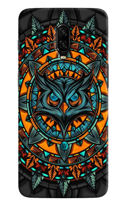 Angry Owl Art Oneplus 6T Hard Case Back Cover by Casekaro