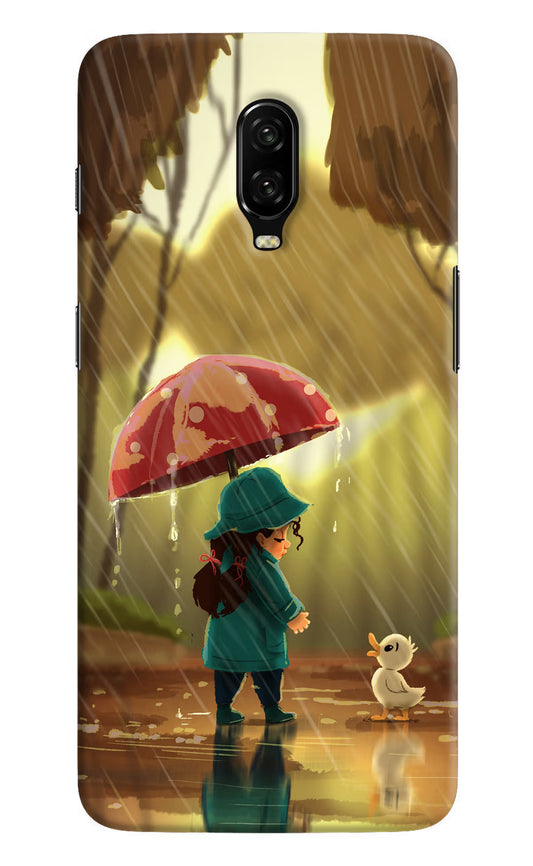 Rainy Day Oneplus 6T Hard Case Back Cover by Casekaro
