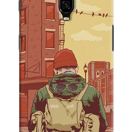Adventurous Oneplus 6T Hard Case Back Cover by Casekaro