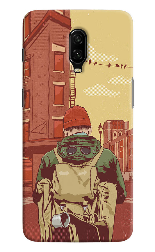 Adventurous Oneplus 6T Hard Case Back Cover by Casekaro
