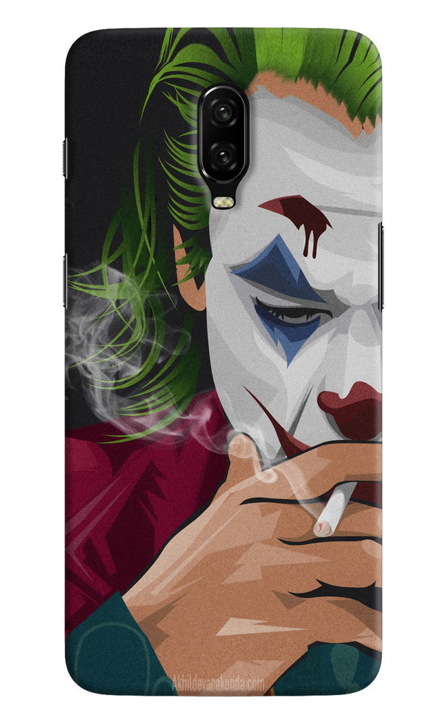 Joker Smoking Oneplus 6T Hard Case Back Cover by Casekaro