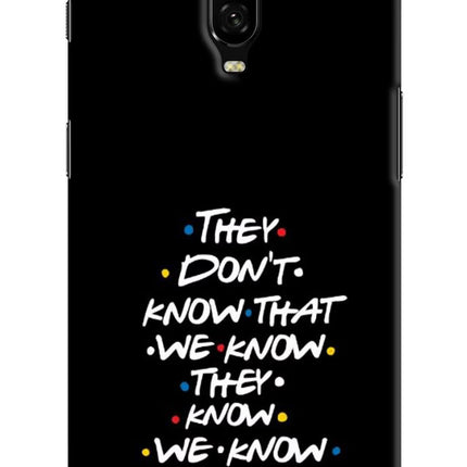 FRIENDS Dialogue Oneplus 6T Hard Case Back Cover by Casekaro