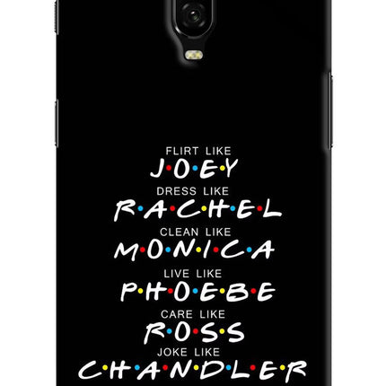 FRIENDS Character Oneplus 6T Hard Case Back Cover by Casekaro