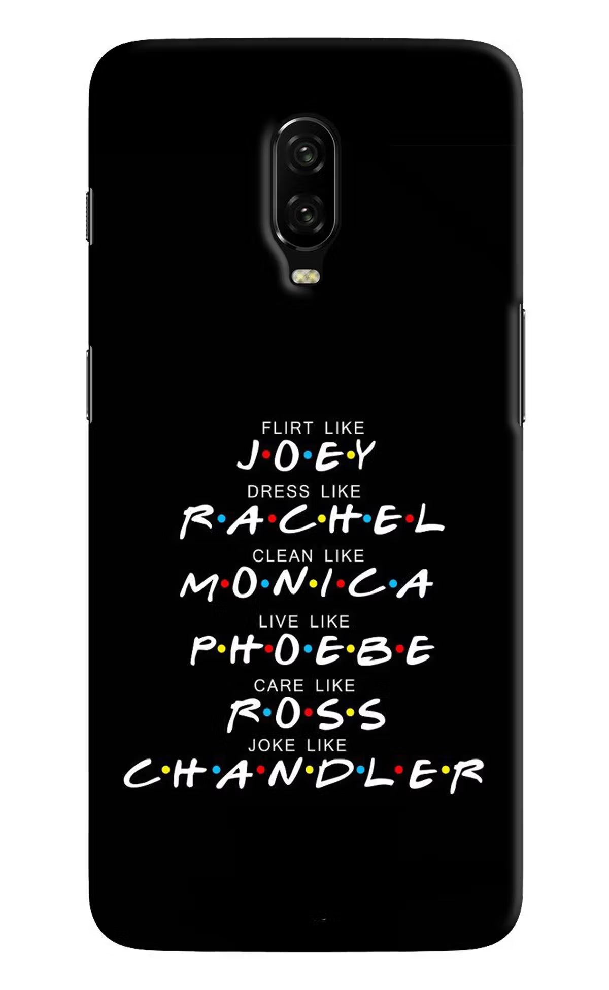 FRIENDS Character Oneplus 6T Hard Case Back Cover by Casekaro