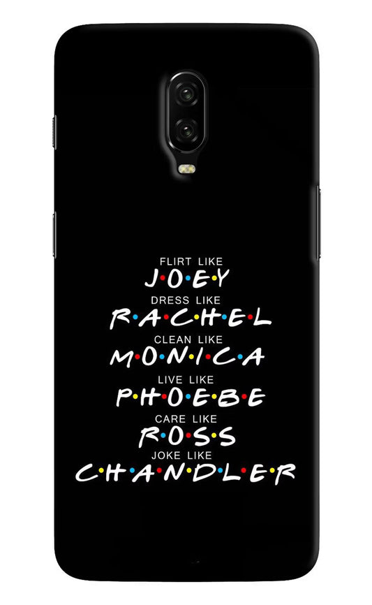 FRIENDS Character Oneplus 6T Hard Case Back Cover by Casekaro