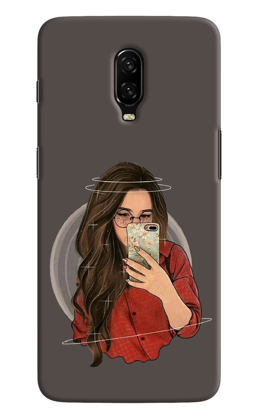 Selfie Queen Oneplus 6T Back Cover, Hard case