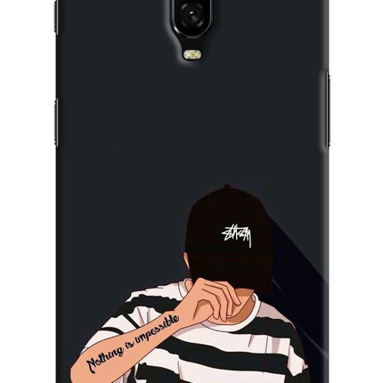 Aesthetic Boy Oneplus 6T Hard Case Back Cover by Casekaro