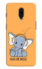 High On Music Oneplus 6T Hard Case Back Cover by Casekaro