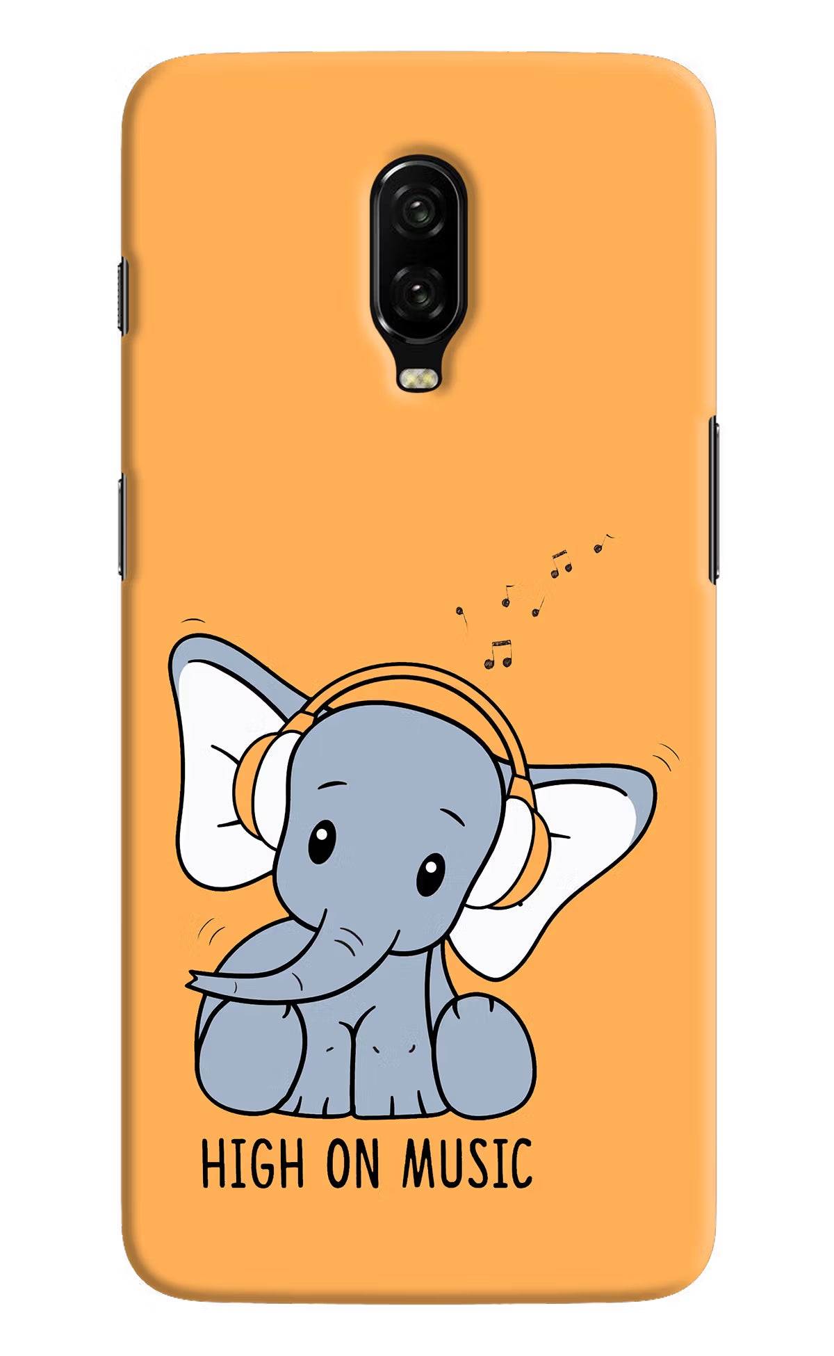 High On Music Oneplus 6T Hard Case Back Cover by Casekaro