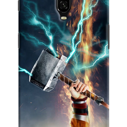 Thor Hammer Mjolnir Oneplus 6T Hard Case Back Cover by Casekaro