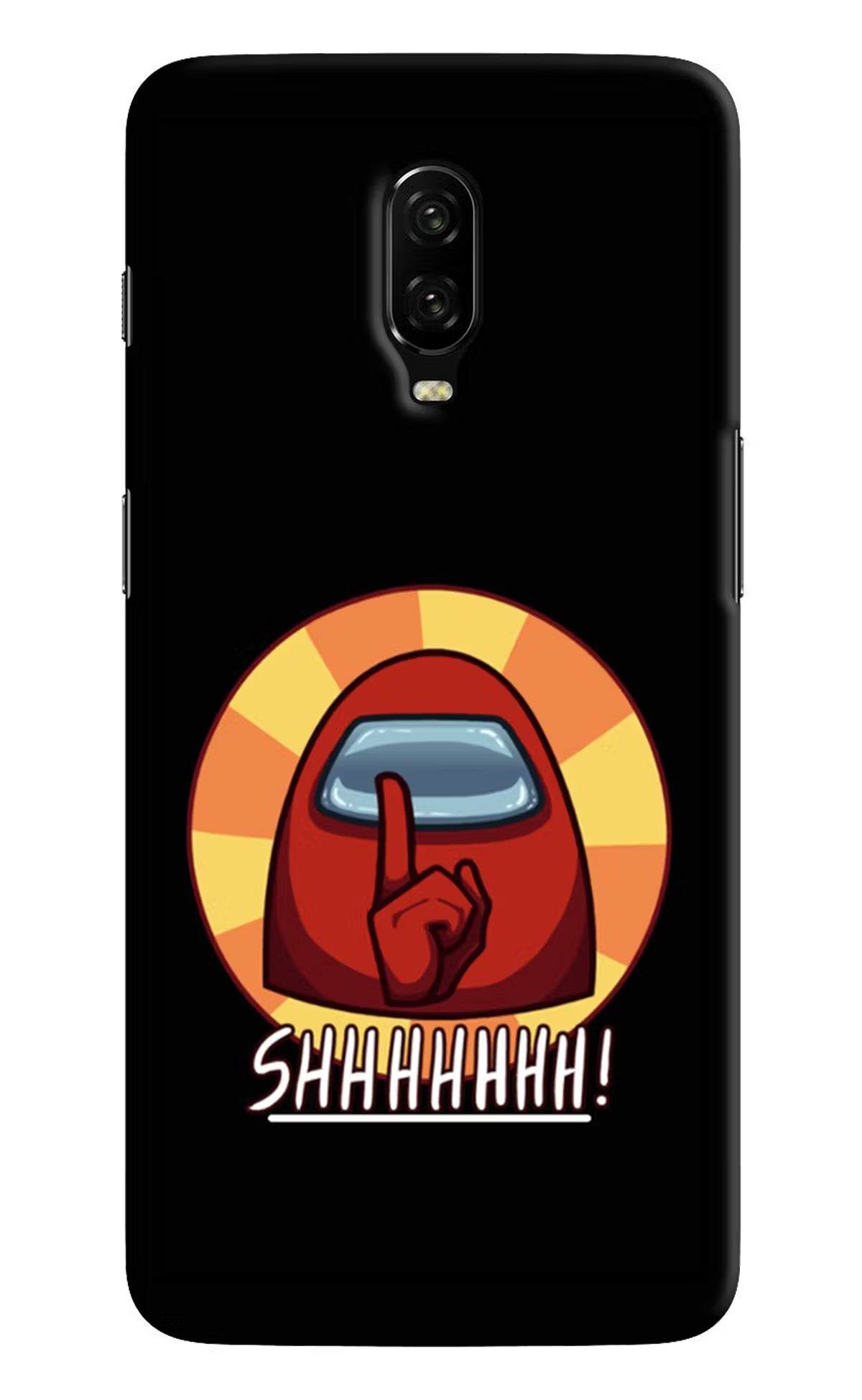 Among Us Shhh! Oneplus 6T Hard Case Back Cover by Casekaro