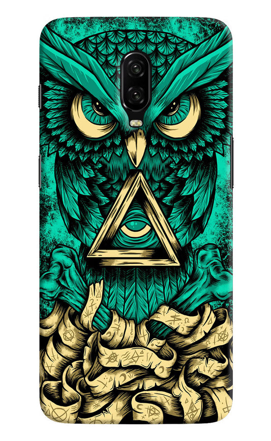 Green Owl Oneplus 6T Hard Case Back Cover by Casekaro