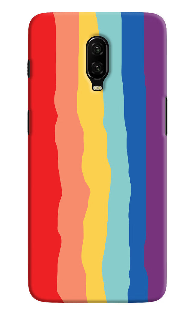 Rainbow Oneplus 6T Hard Case Back Cover by Casekaro