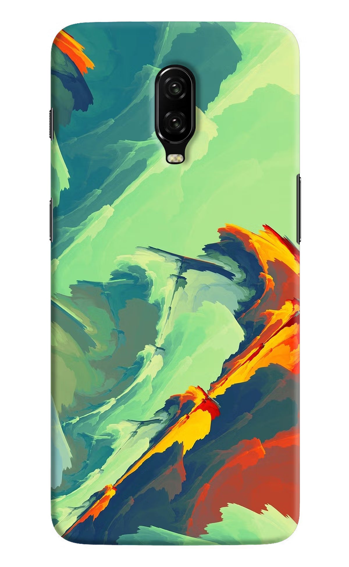 Paint Art Oneplus 6T Hard Case Back Cover by Casekaro