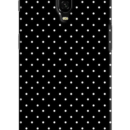 White Dots Oneplus 6T Hard Case Back Cover by Casekaro