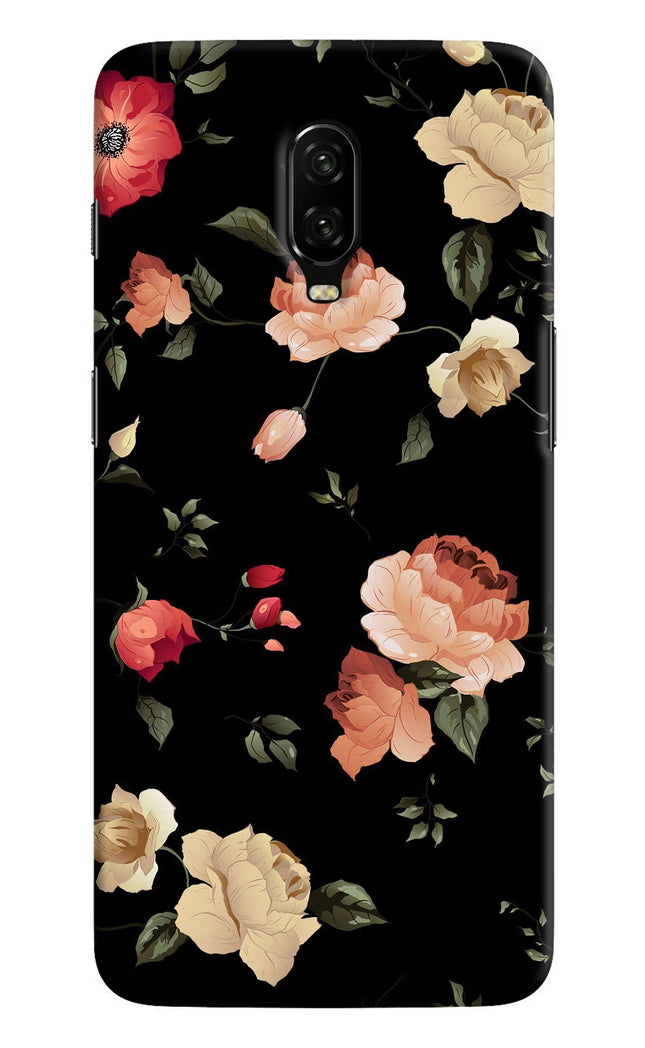 Flowers Oneplus 6T Hard Case Back Cover by Casekaro