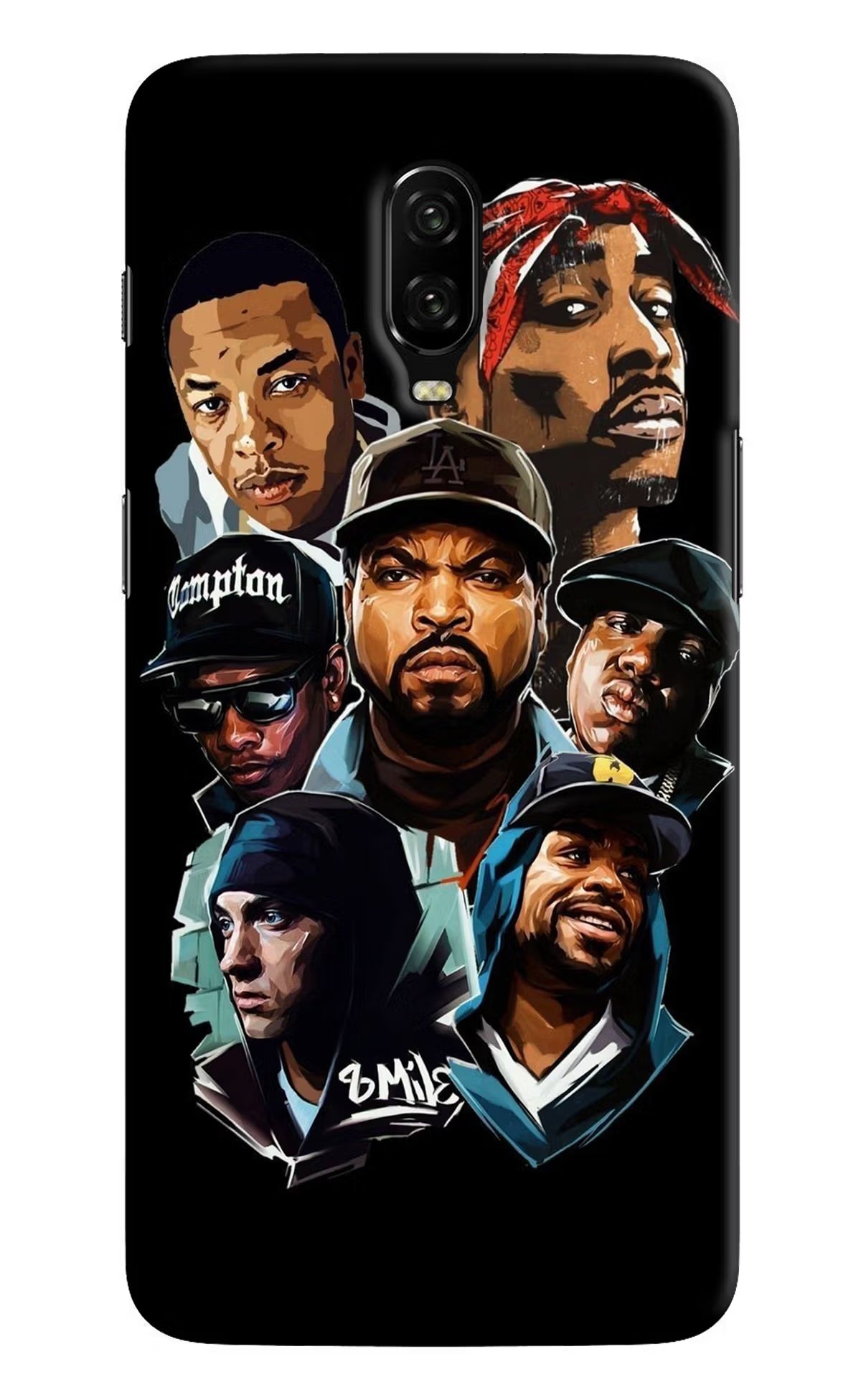 Rappers Oneplus 6T Hard Case Back Cover by Casekaro