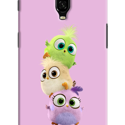 Cute Little Birds Oneplus 6T Hard Case Back Cover by Casekaro
