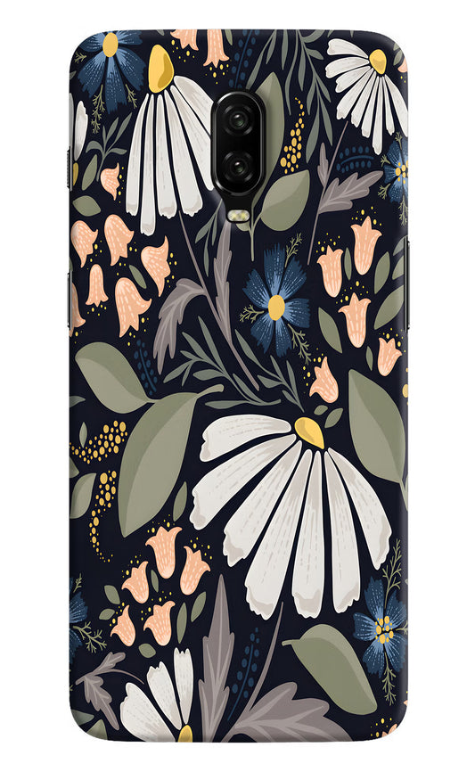 Flowers Art Oneplus 6T Hard Case Back Cover by Casekaro