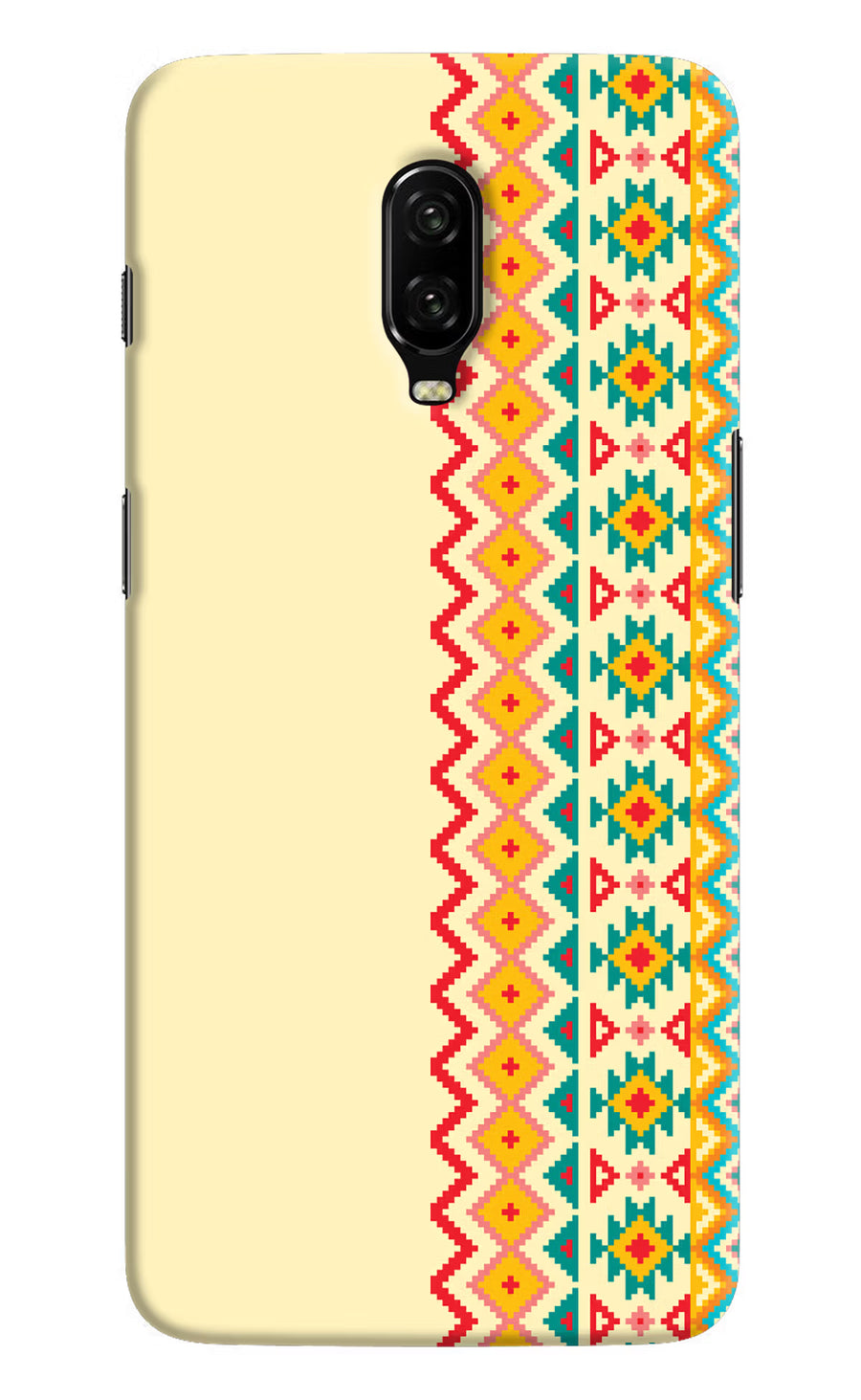 Ethnic Seamless Oneplus 6T Back Cover, Hard case