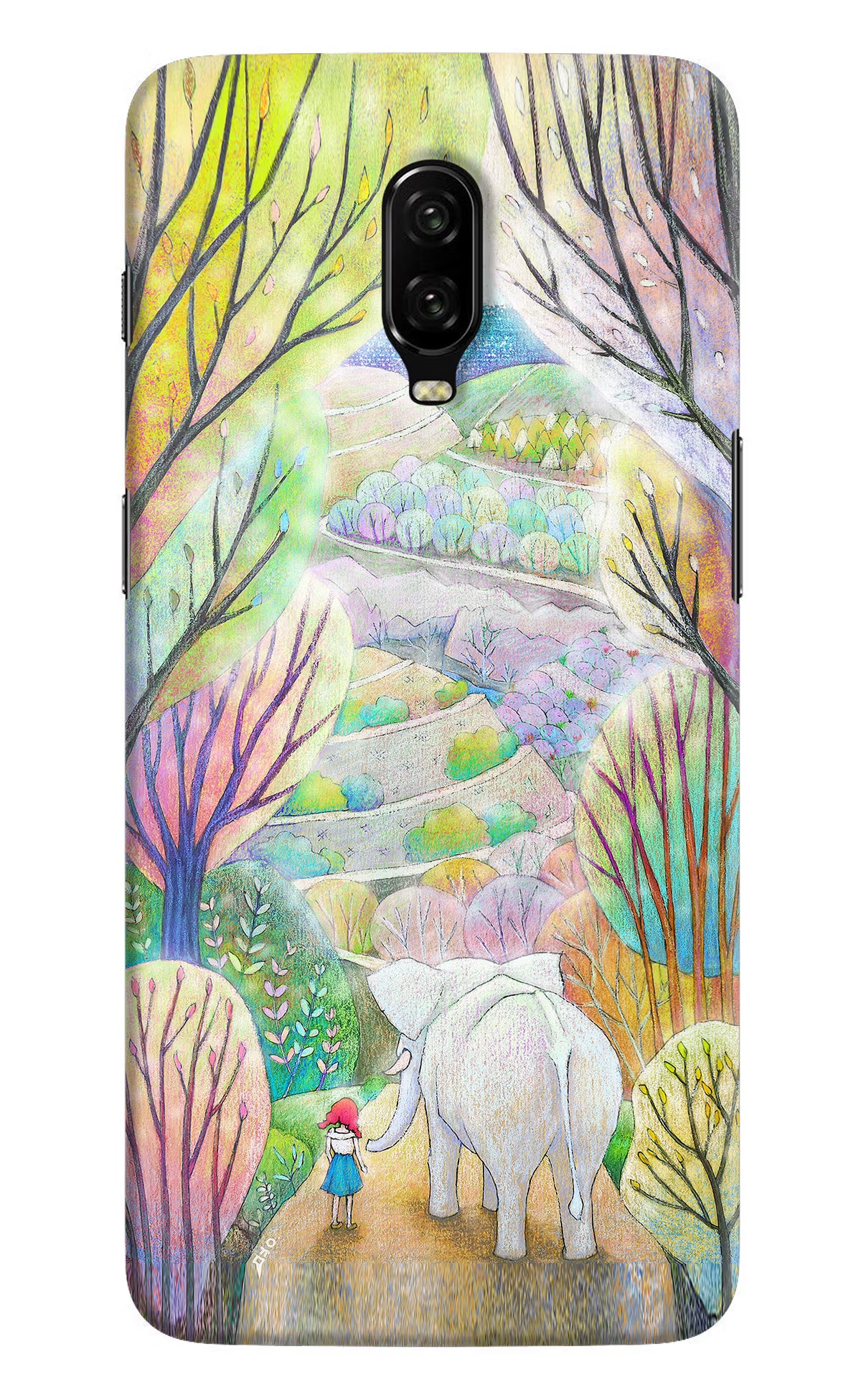 Nature Painting Oneplus 6T Hard Case Back Cover by Casekaro