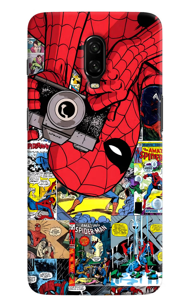 Spider Man Oneplus 6T Hard Case Back Cover by Casekaro