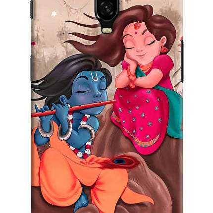 Radhe Krishna Oneplus 6T Hard Case Back Cover by Casekaro