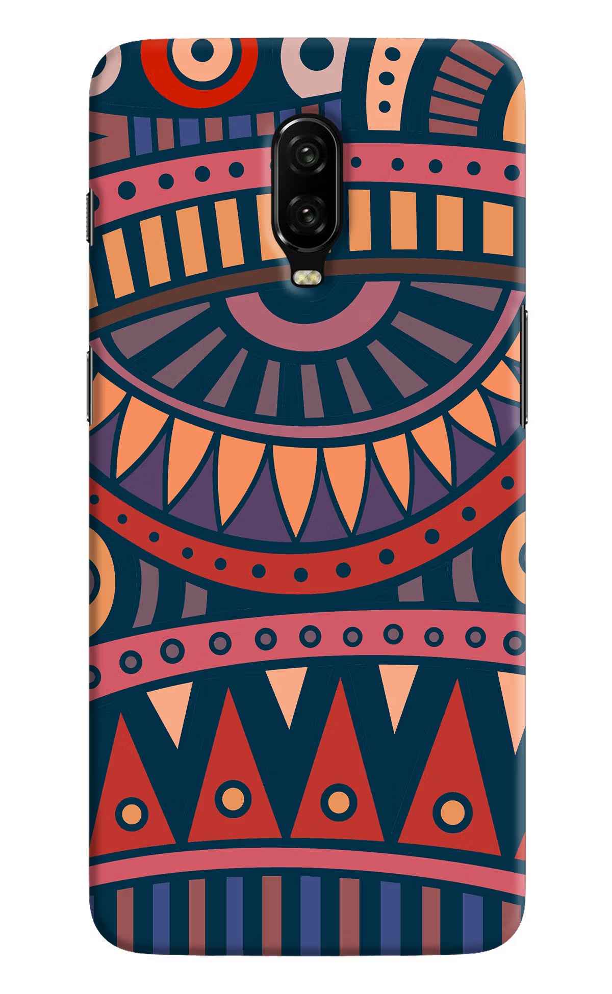 African Culture Design Oneplus 6T Hard Case Back Cover by Casekaro