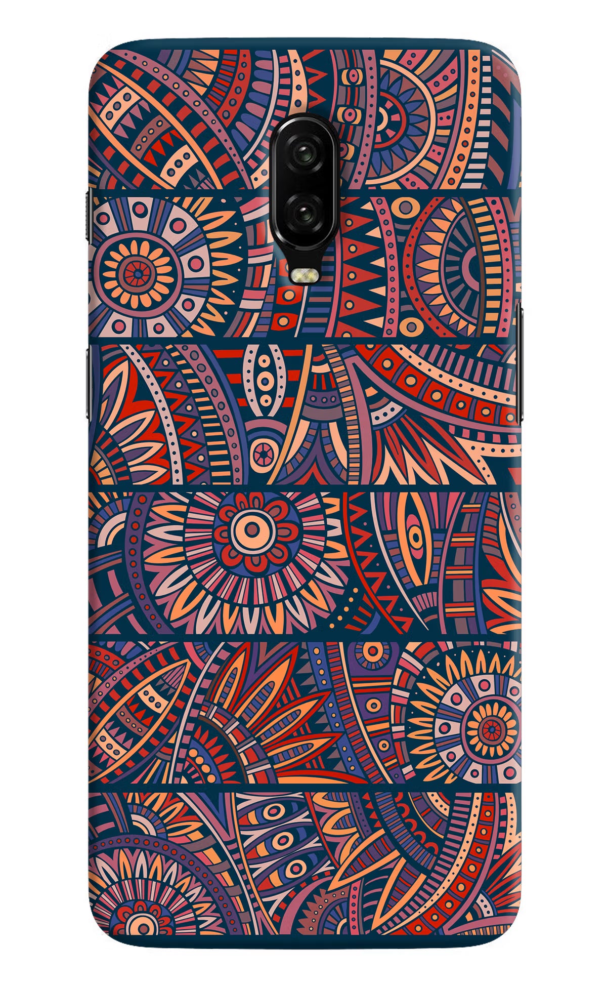 African Culture Design Oneplus 6T Hard Case Back Cover by Casekaro