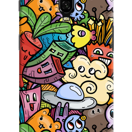 Veggie Doodle Oneplus 6T Hard Case Back Cover by Casekaro