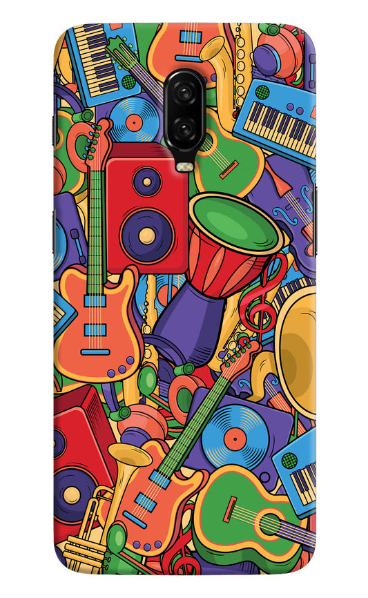 Music Instrument Doodle Oneplus 6T Hard Case Back Cover by Casekaro