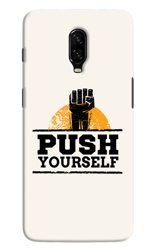 Push Yourself Oneplus 6T Hard Case Back Cover by Casekaro
