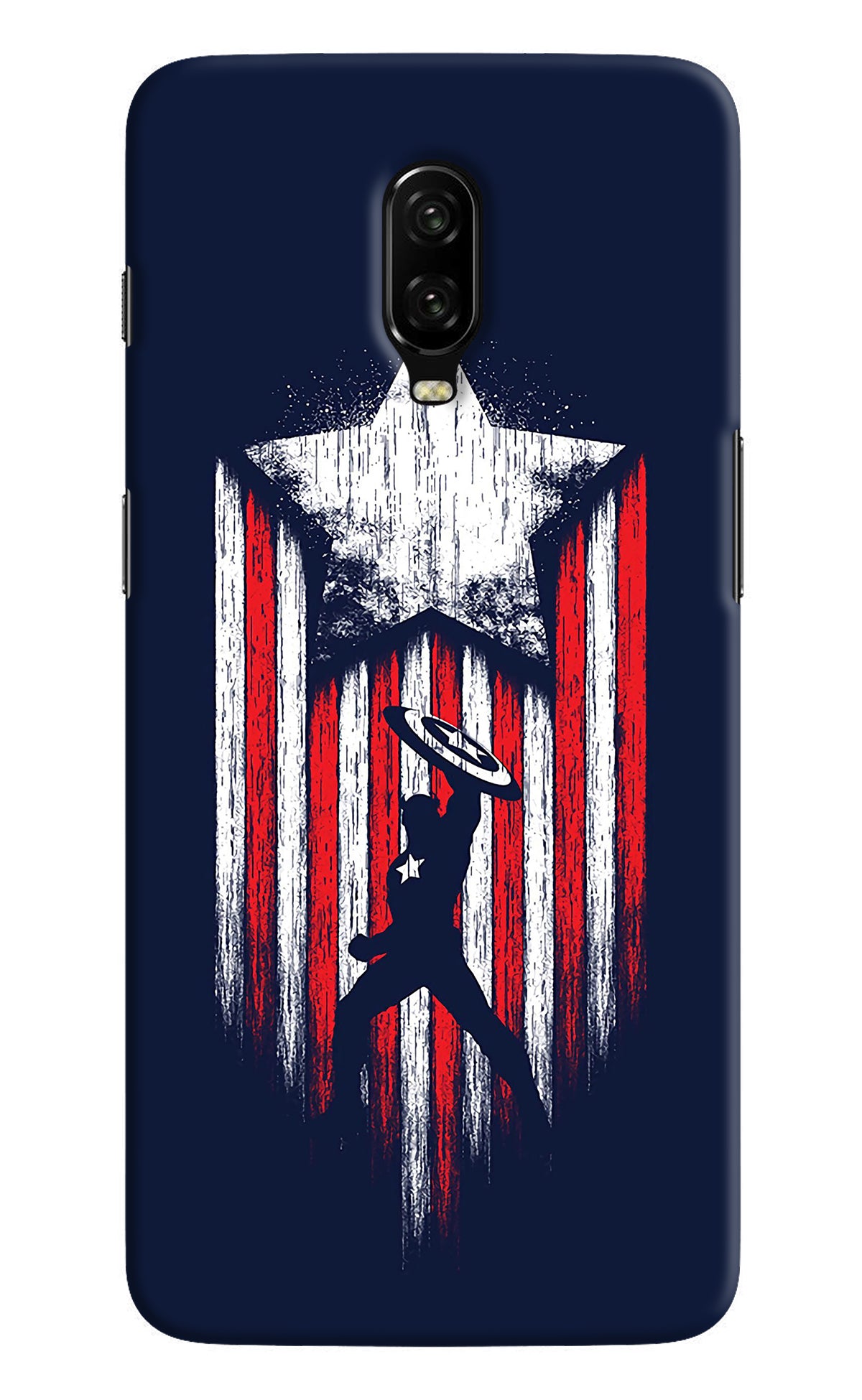 Captain America Marvel Art Oneplus 6T Back Cover