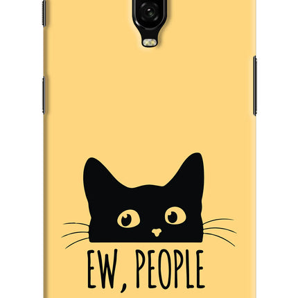 Ew People Catitude Oneplus 6T Hard Case Back Cover by Casekaro